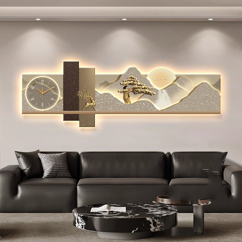 대형 아트 벽화 고급 모던 시계 벽걸이 침실 심미적 디 - Luxury Lifestyle Watches 리뷰 및 가격