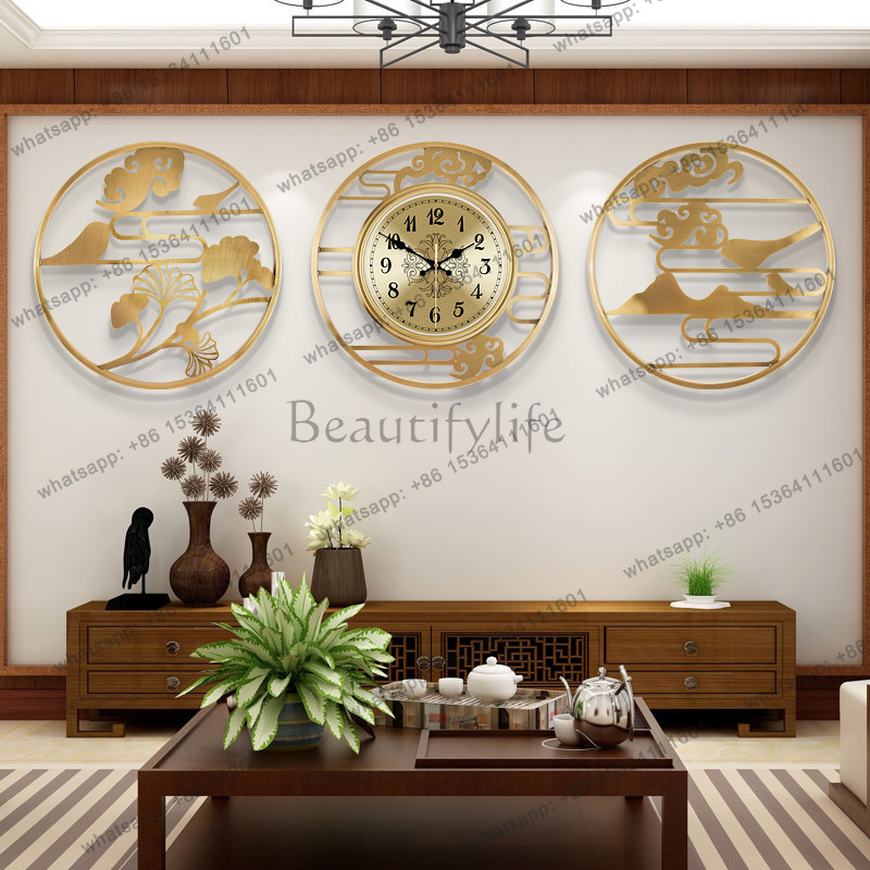 LJY 원형 중국풍 미니멀리스트 벽시계 고급 예술 장식 - Luxury Lifestyle Watches 리뷰 및 가격