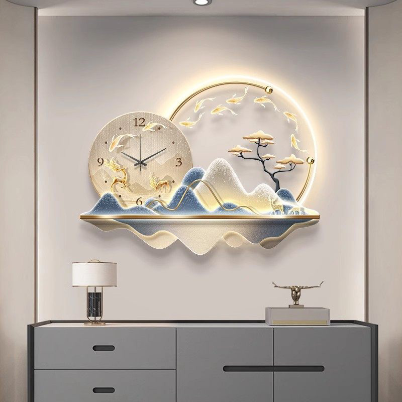 아트 벽화 LED 시계 벽걸이 고급 디자인 미니멀리스트 - Luxury Lifestyle Living 리뷰 및 가격