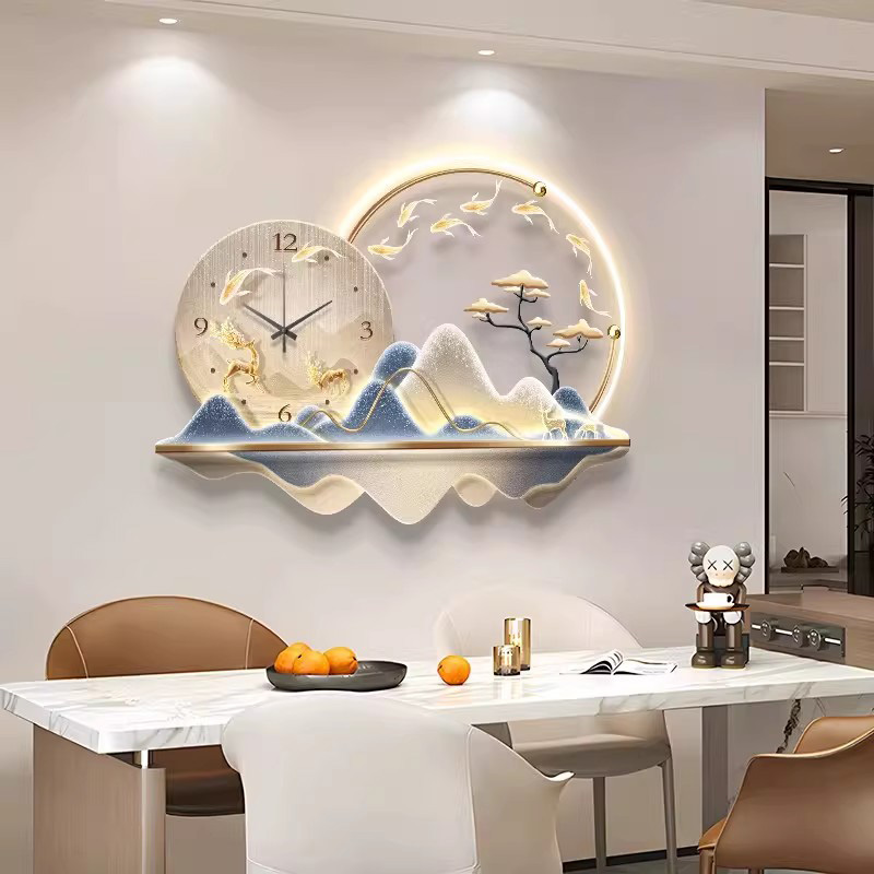 아트 벽화 LED 시계 벽걸이 고급 디자인 미니멀리스트 - Luxury Lifestyle Living 리뷰 및 가격
